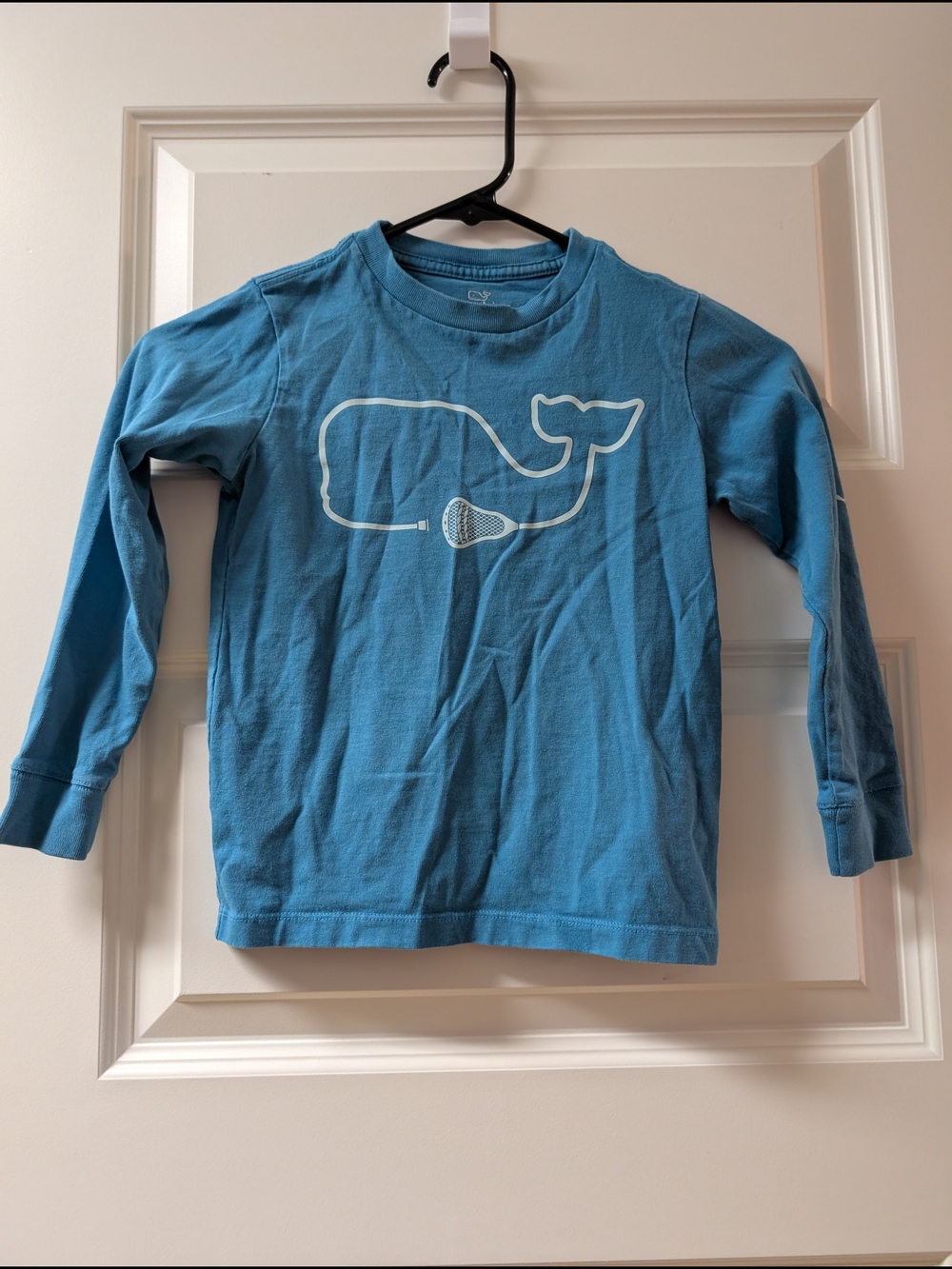 Vineyard Vines Blue Long-Sleeve Whale Tee
